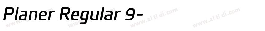 Planer Regular 9字体转换